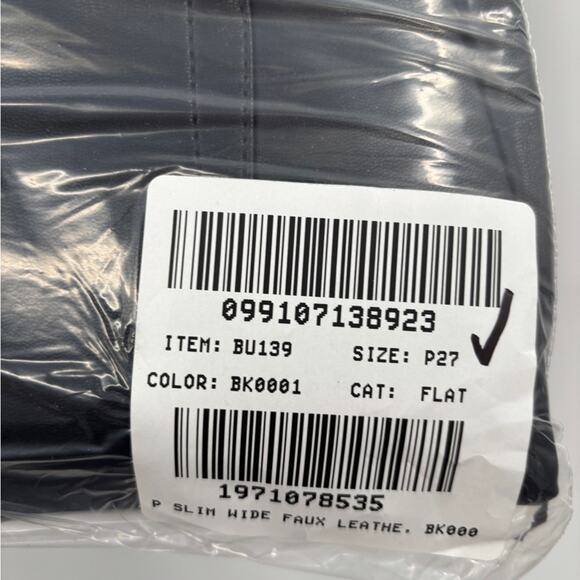 J.Crew Petite slim wide-leg pant in faux leather - Picture 4 of 5